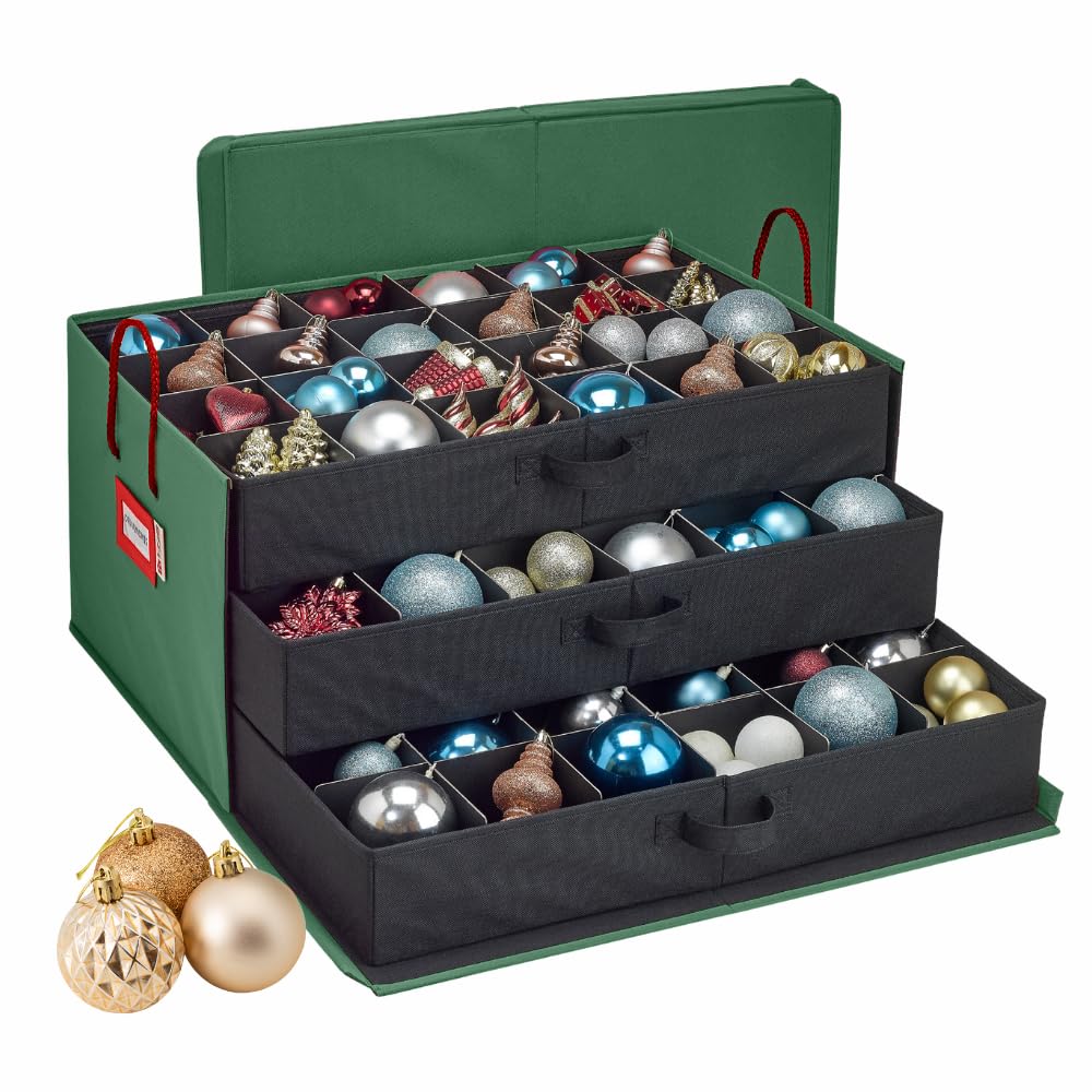 HOLDN’ STORAGE front exterior box in green protecting ornaments