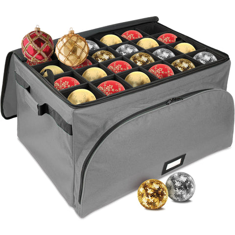 HOLDN’ STORAGE front view shows gray exterior and sturdy zipper for secure storage