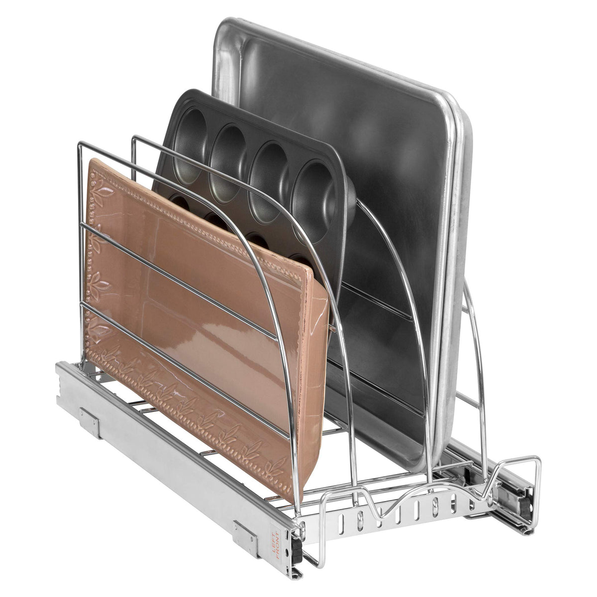 HOLDN’ STORAGE front view of pull-out organizer showing compact design and accessibility