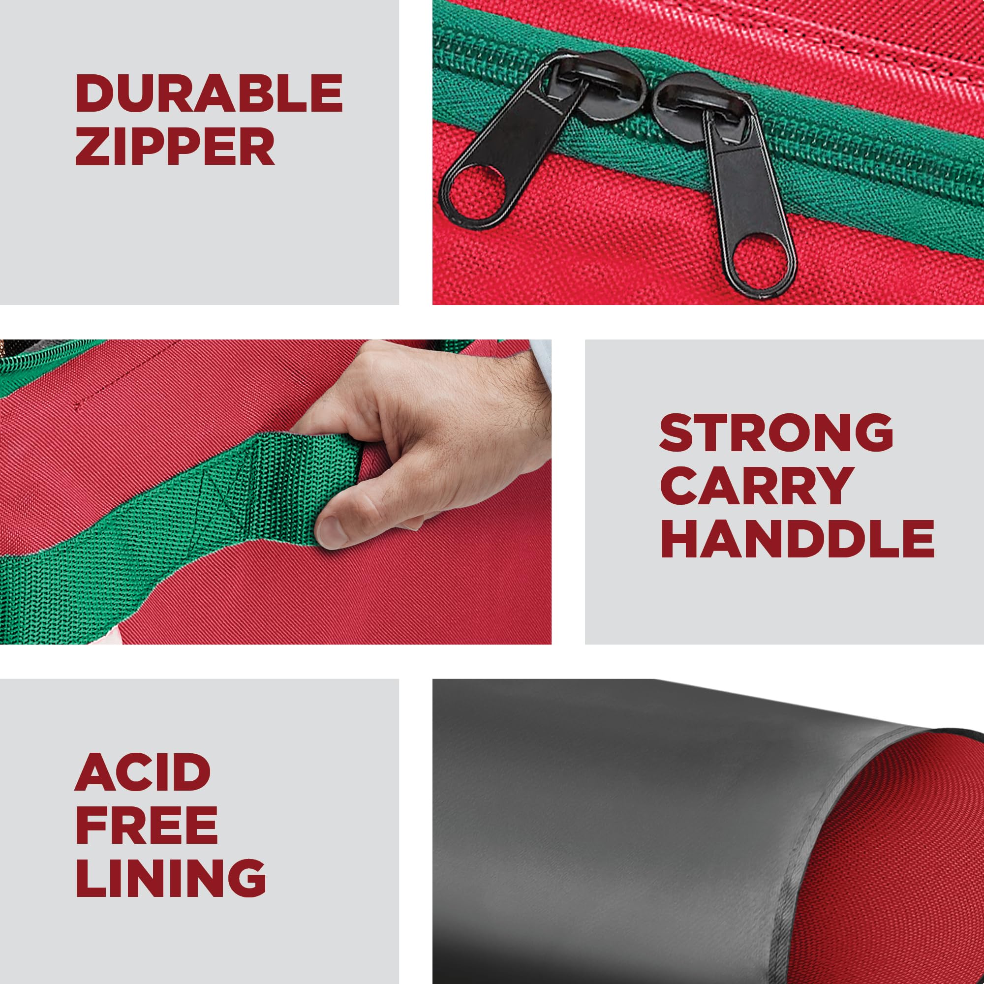 HOLDN’ STORAGE front pocket storing lights and hooks for quick access