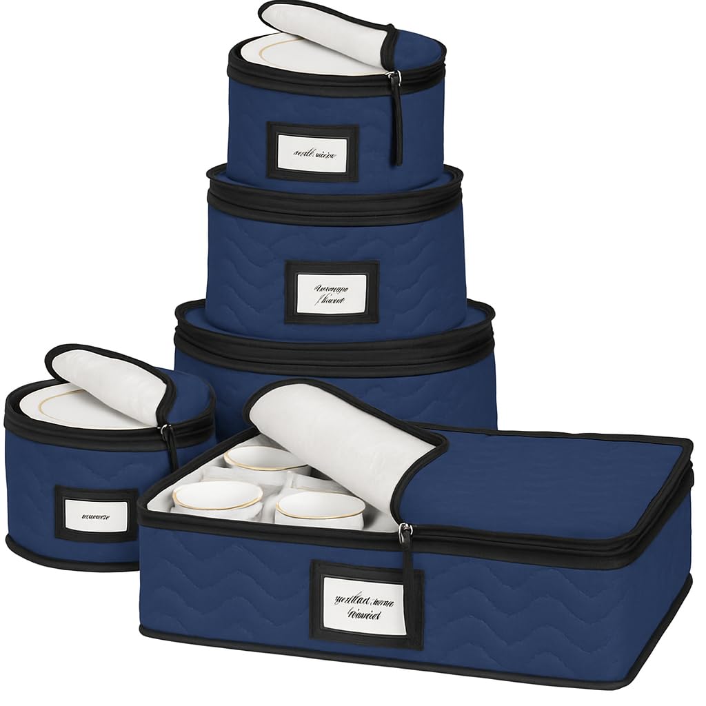 HOLDN’ STORAGE front view of five-piece set showing organized storage benefit