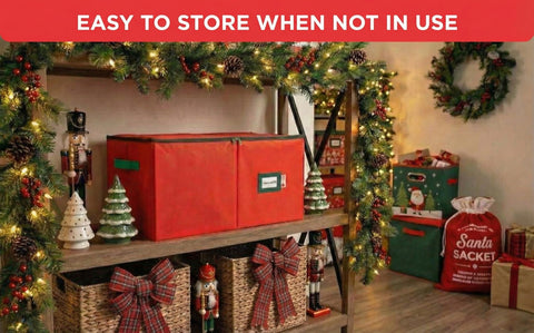 HOLDN’ STORAGE hands lifting box by side handles showing easy, balanced transport