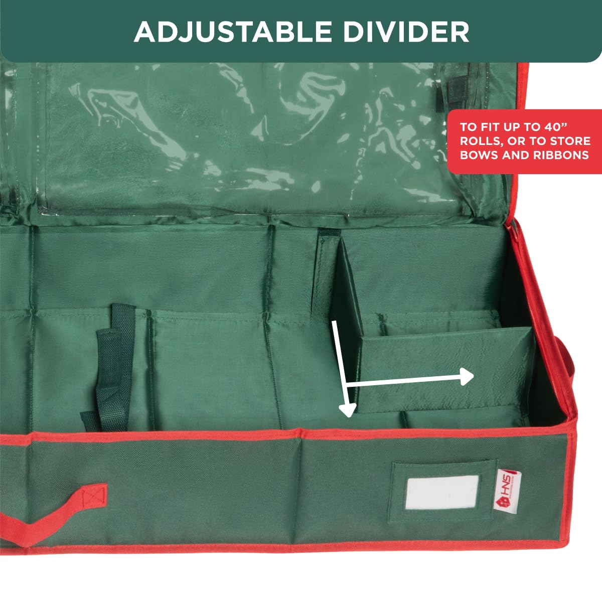 HOLDN’ STORAGE on closet shelf showing neat vertical storage benefit