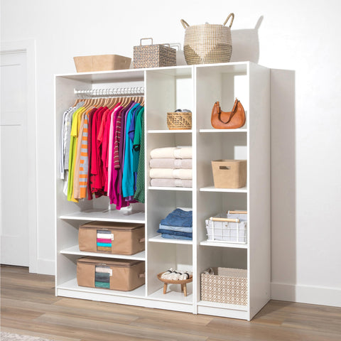 HOLDN’ STORAGE placed on closet shelf showing organized seasonal storage benefit