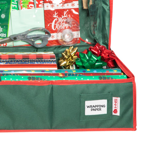 HOLDN’ STORAGE at wrapping station showing tidy, ready-to-use setup