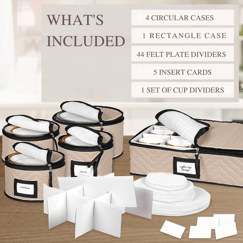 HOLDN’ STORAGE open container with plates organized and protected