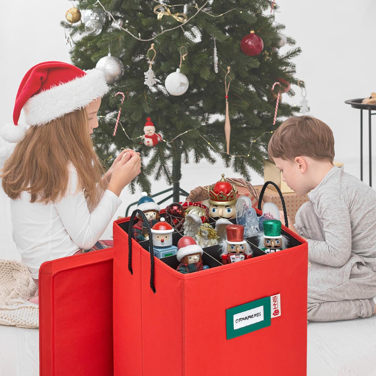 HOLDN’ STORAGE open box with figurines demonstrating organized protection benefit
