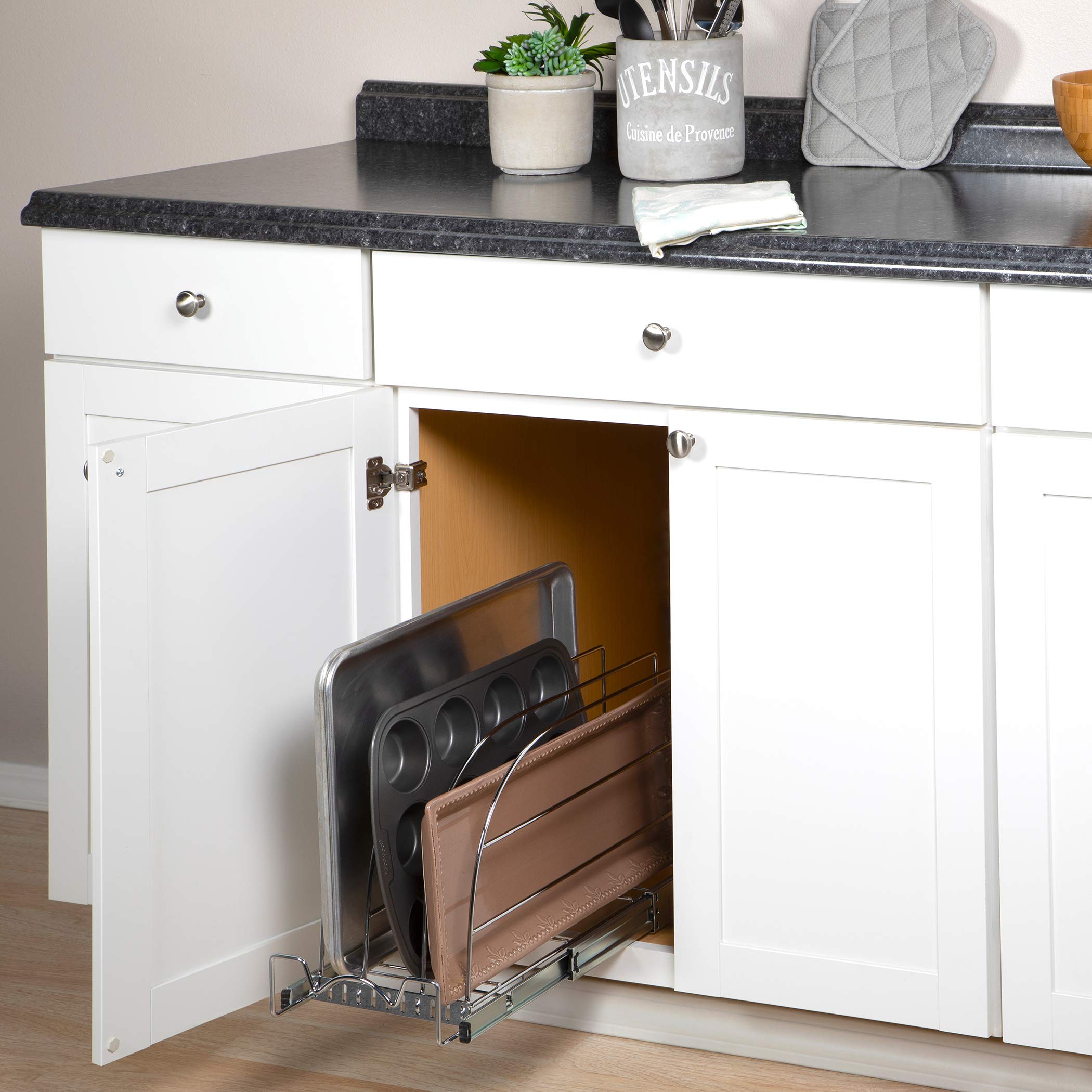 HOLDN’ STORAGE side profile displaying smooth slide rails for effortless pull-out action