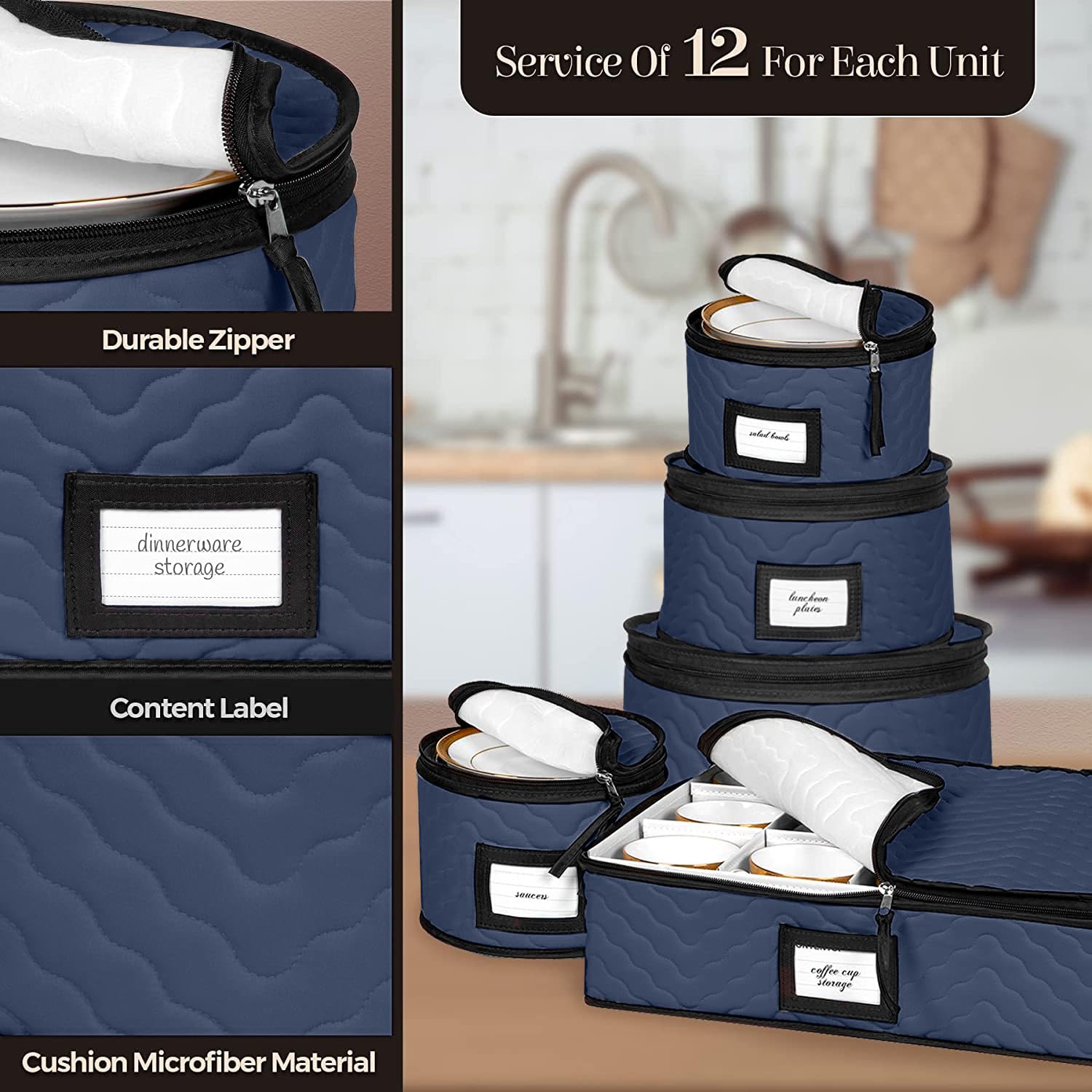 HOLDN’ STORAGE size comparison demonstrating which plates fit each case