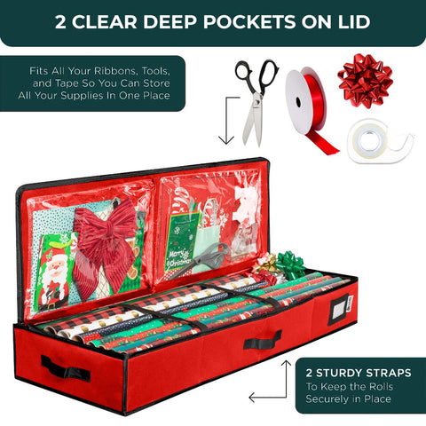 HOLDN’ STORAGE slid under bed to save space and keep supplies out of sight