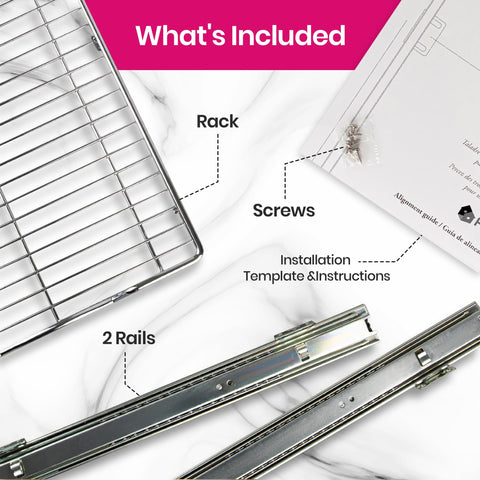 HOLDN’ STORAGE packaging and hardware included for quick installation