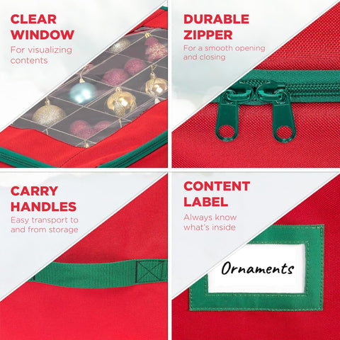 HOLDN’ STORAGE side handle and exterior card slot for comfortable lifting and labeling