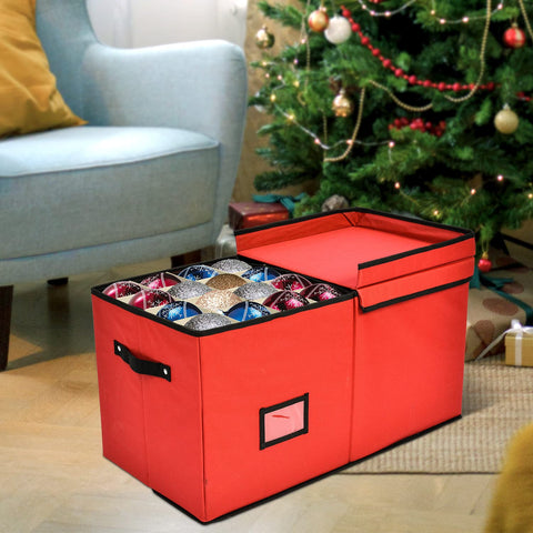 Holiday Cheer open box revealing eight removable trays and benefit of organized compartments