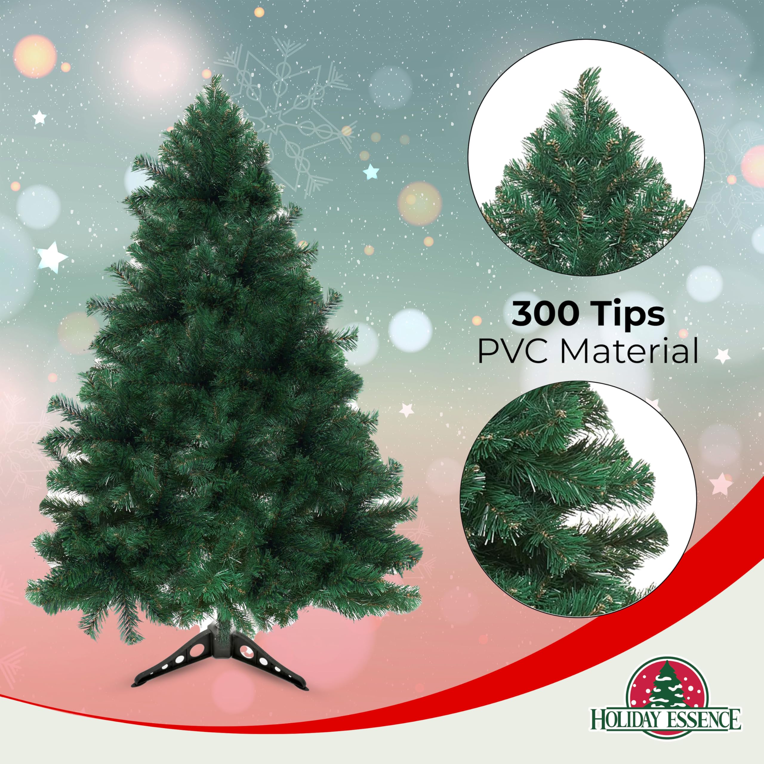 Holiday Essence close-up of branch tips highlighting realistic texture