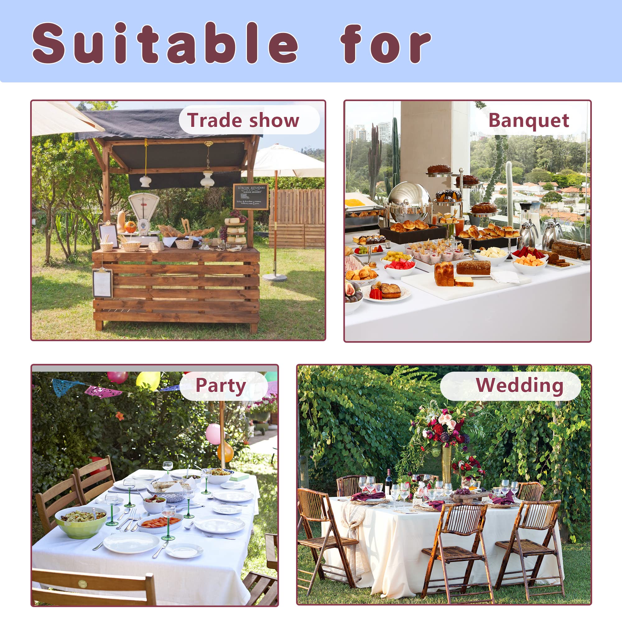 HolidayIdeas size comparison beside chair showing accurate 6ft table fit