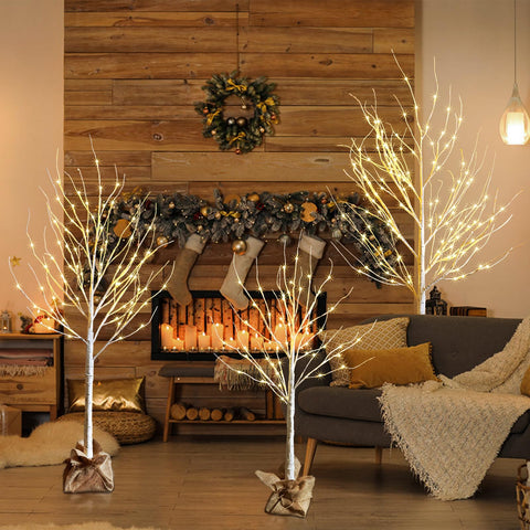 HOLILLUMA flexible branches being shaped for decorations and versatility
