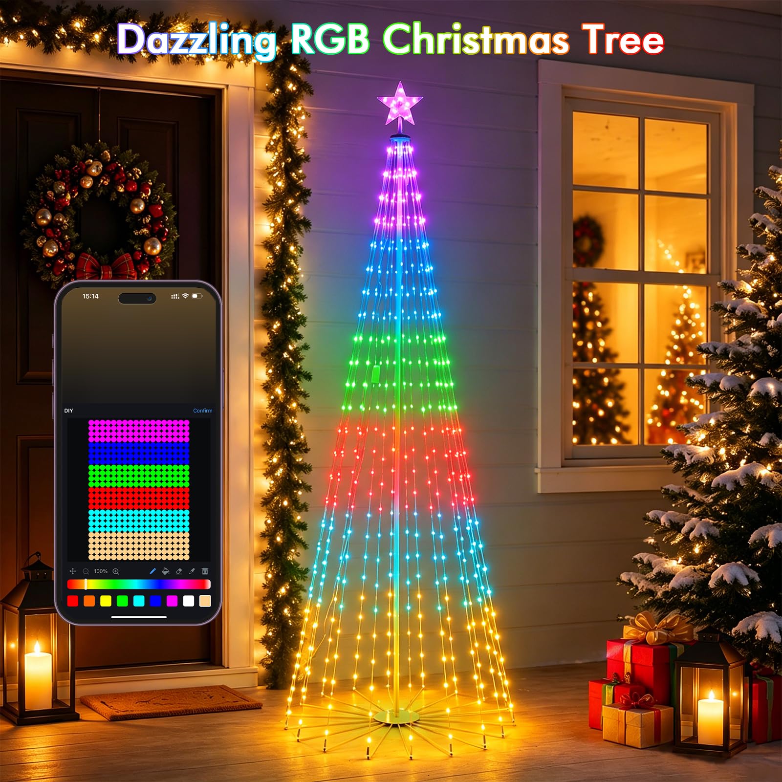 HOLILLUMA close-up of RGBW LED beads showing precise color detail benefit