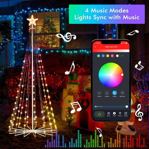 HOLILLUMA remote and phone app controls showing easy color adjustments
