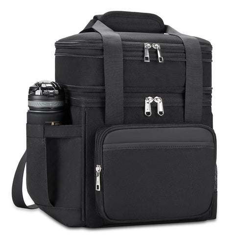 holuxer front view showing premium leather-stitched pocket and structured silhouette benefit organization