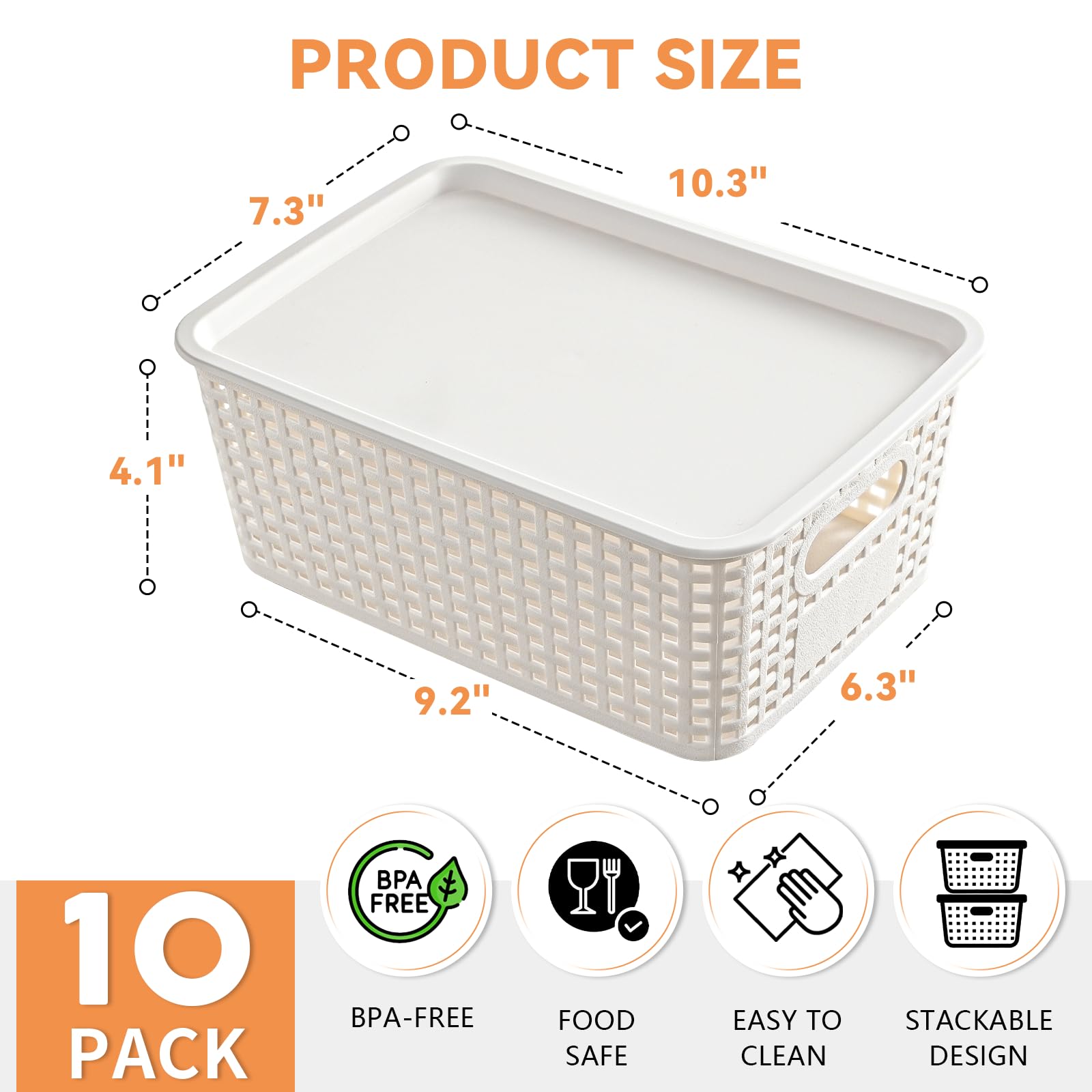 Homaigie stacked bins on a shelf saving vertical space and maximizing storage