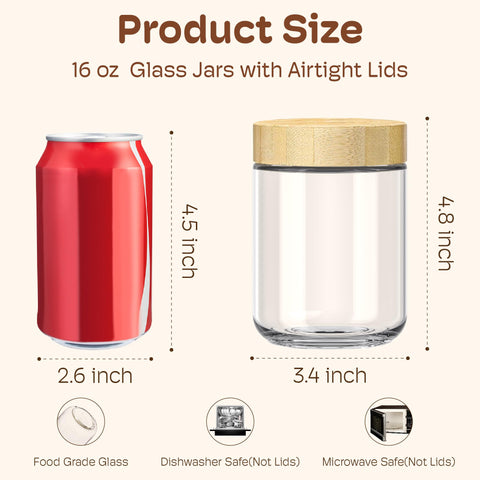 HomArtist wide-mouth jar filled with overnight oats for easy filling benefit