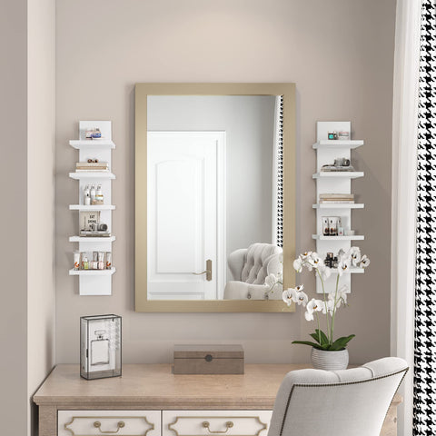 Homaterial scale comparison beside doorway demonstrating compact footprint and space saving