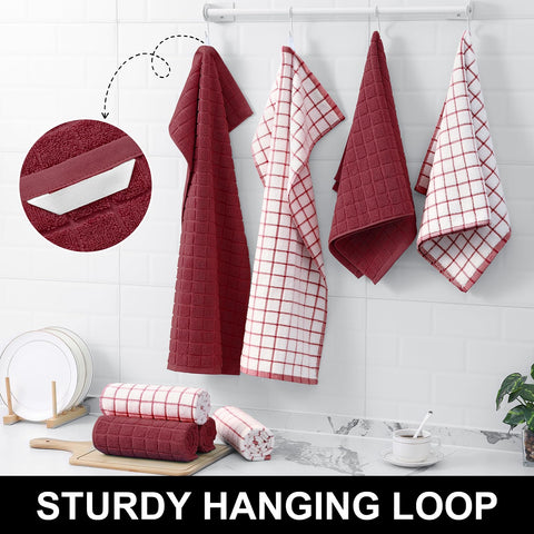 Homaxy towel drying glasses and dishes to show high absorbency