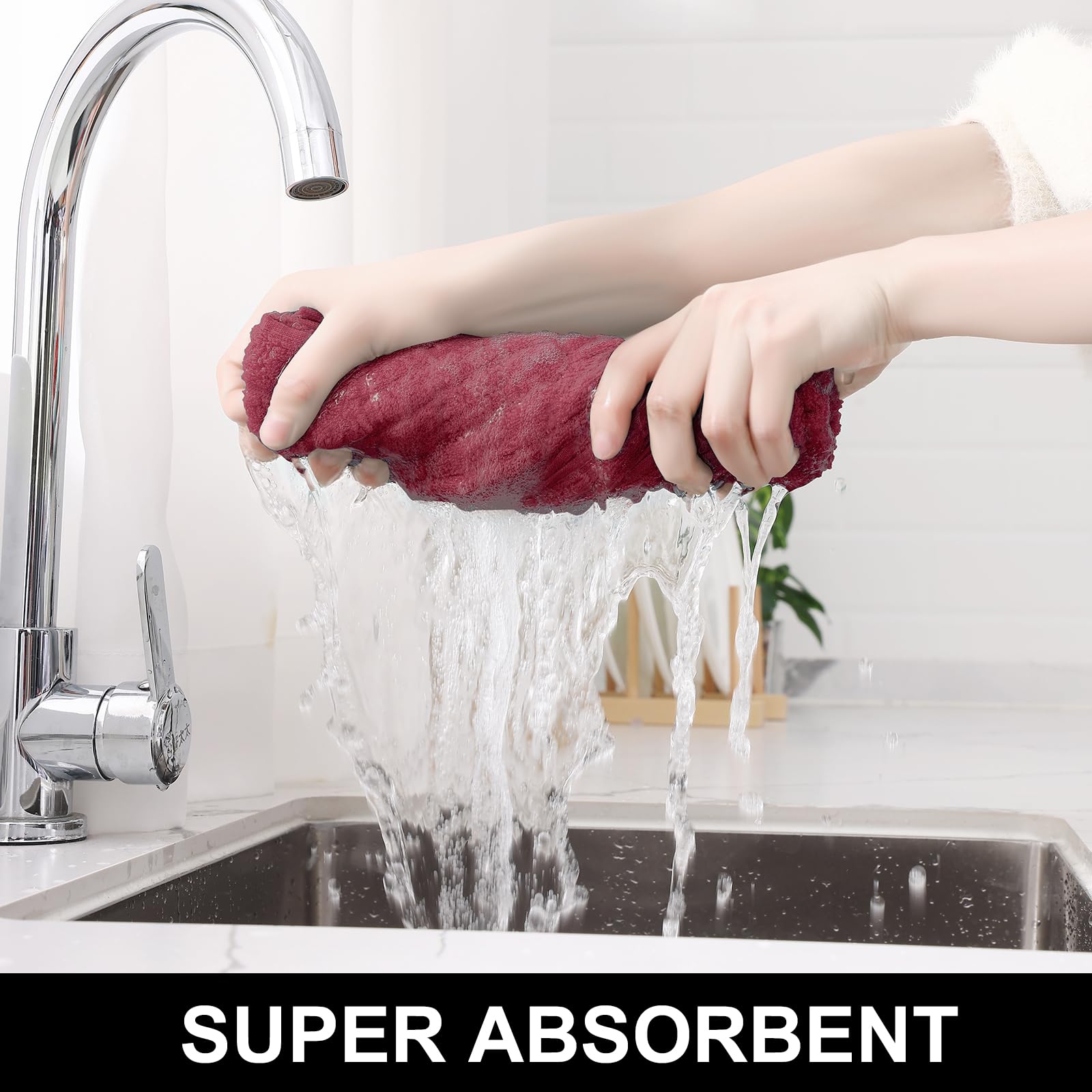 Homaxy towel hanging on hook demonstrating quick-dry convenience