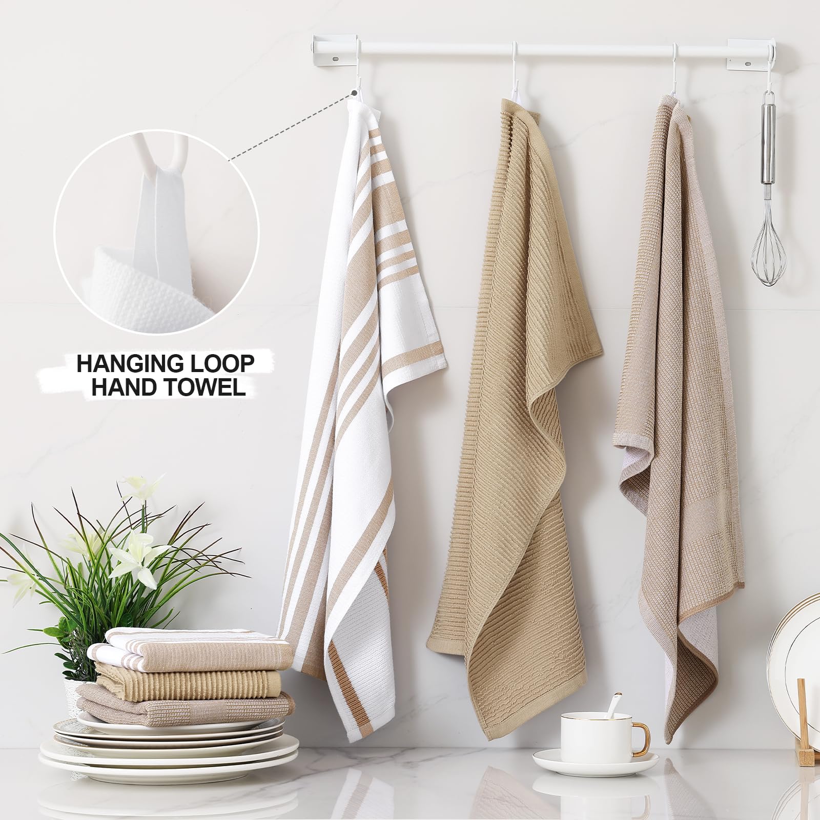 Homaxy ribbed weave detail demonstrating streak-free drying performance