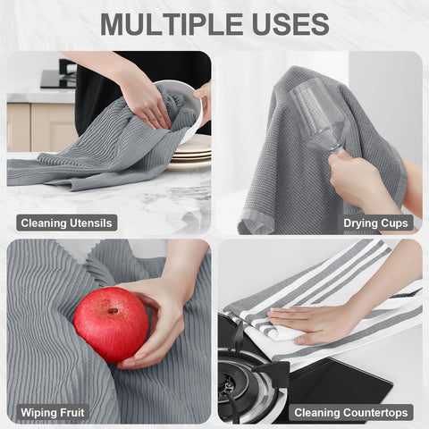 Homaxy striped towel close-up, stylish look and reliable wiping
