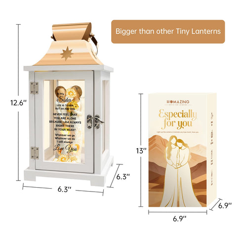 Homazing gold gift box and keepsake card staged as ready-to-gift presentation