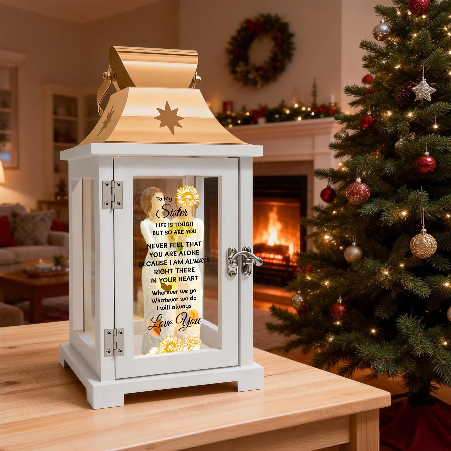 Homazing lantern held in hand showing scale and compact size ideal for small spaces