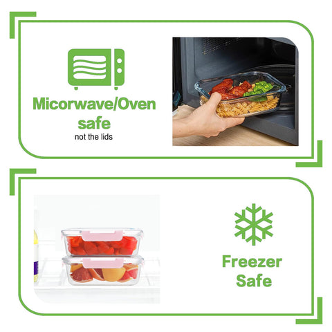 HOMBERKING container in oven without lid demonstrating oven-safe glass use