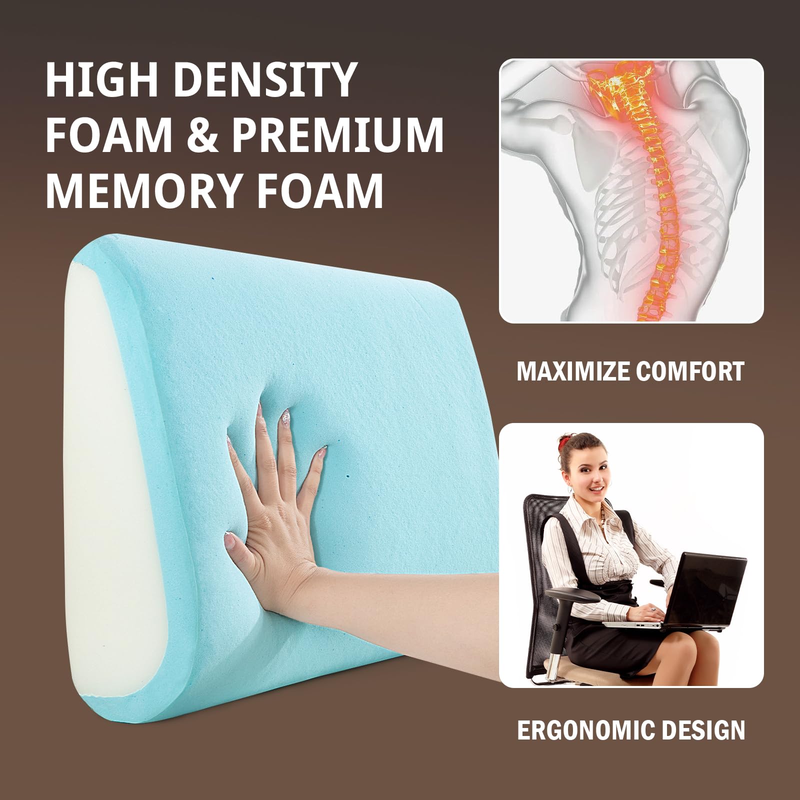 HOMBYS removable cover zipper detail for easy cleaning and care