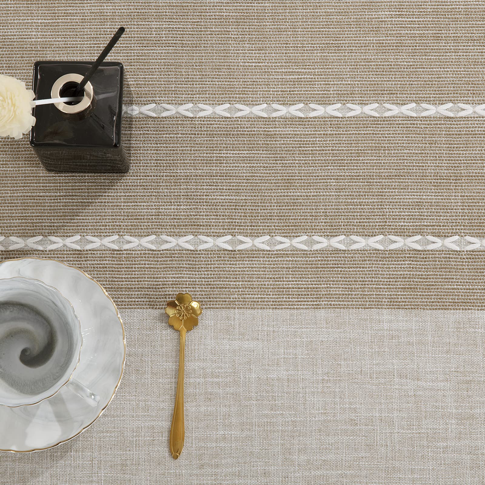 HOMBYS microfiber fabric texture close-up showing soft feel and wrinkle resistance