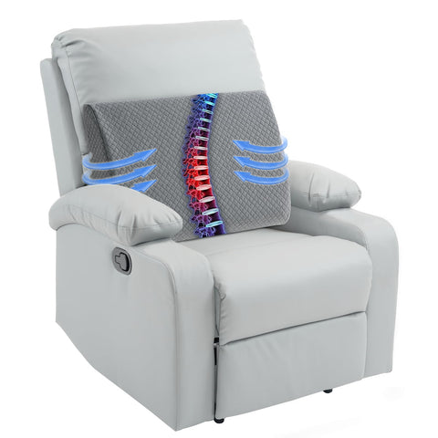 HOMBYS front view lumbar pillow showing full coverage and comfort