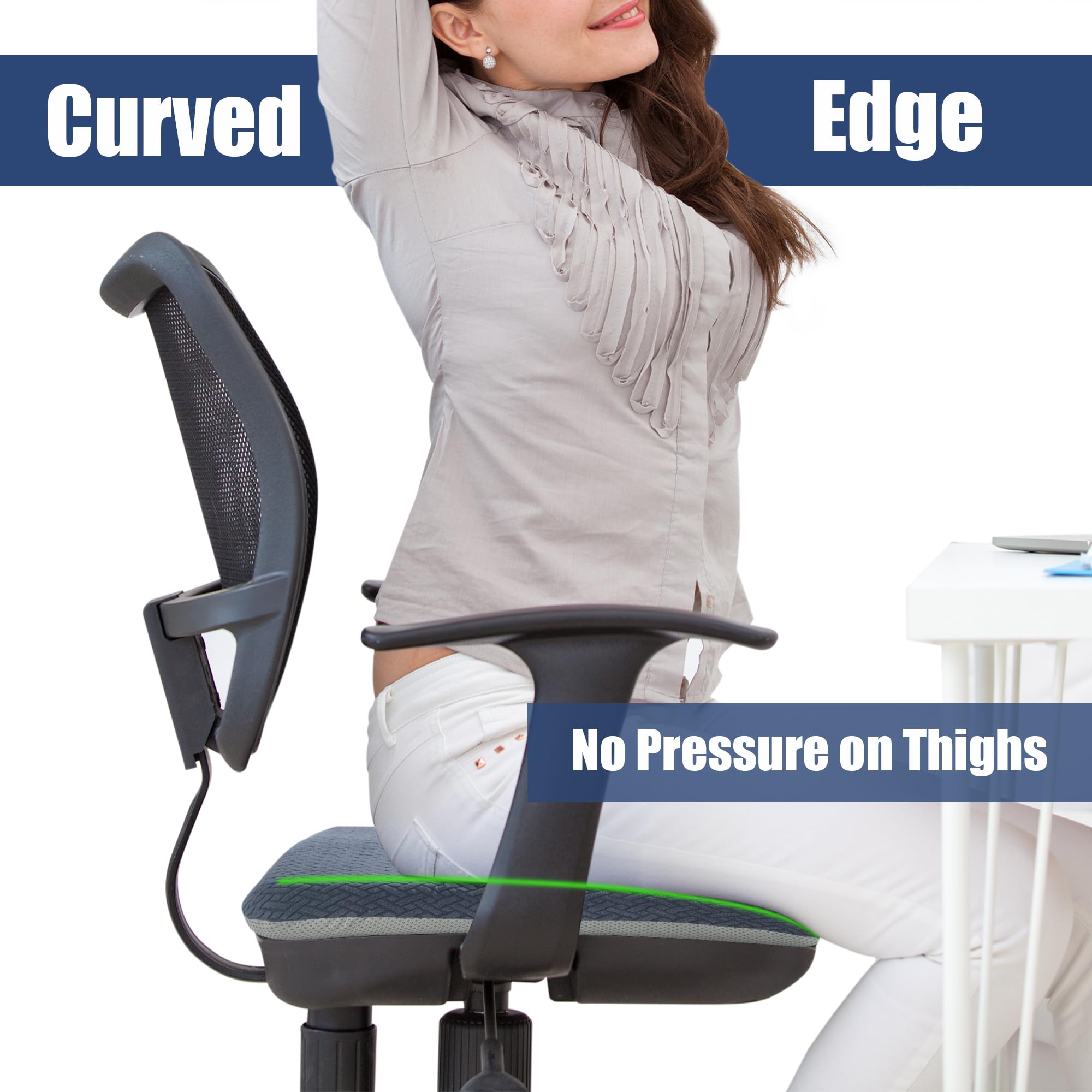 HOMBYS cushion on office chair offering ergonomic support during work