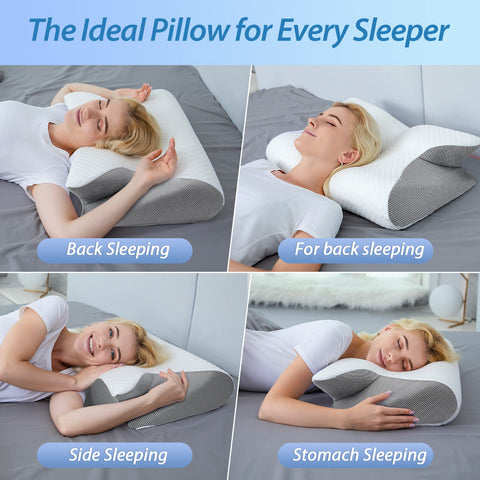 HOMCA breathable cover with 3D holes for improved airflow and cooler sleep