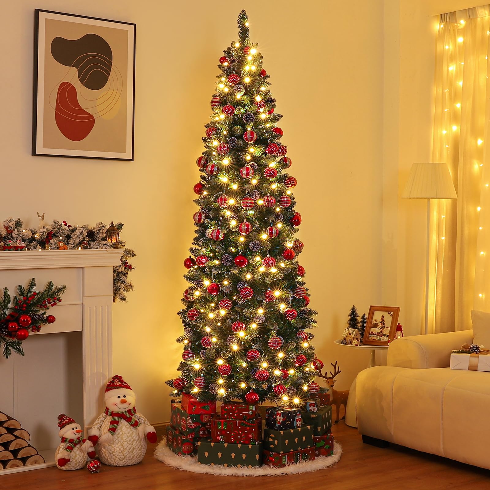 Homde warm white LED lights detail creating cozy glow benefit