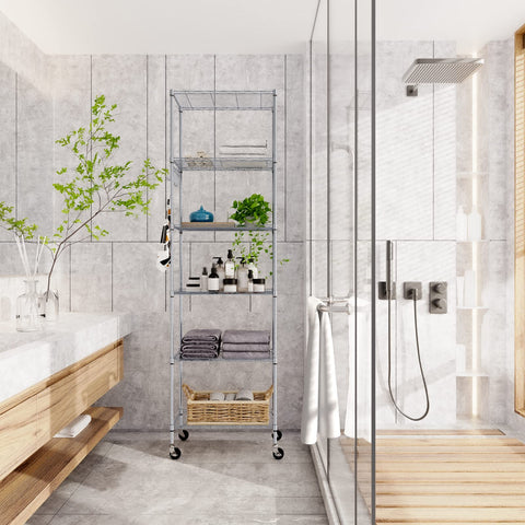 Homdox in kitchen lifestyle scene showing space-saving organization benefit