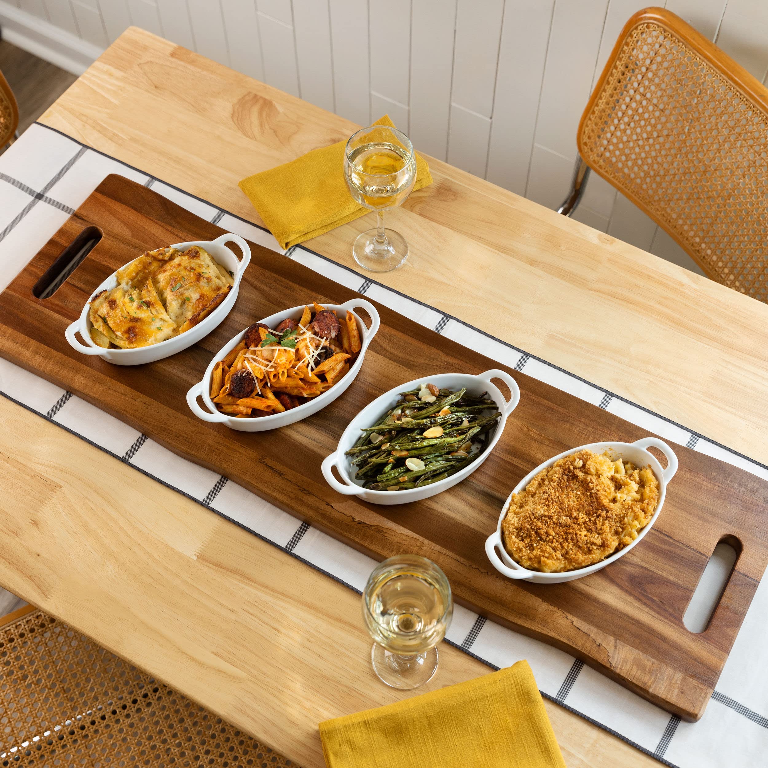 Home Beets board in use with charcuterie spread showing attractive entertaining presentation
