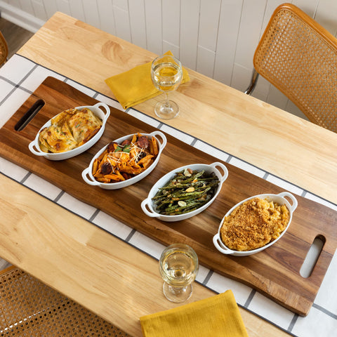 Home Beets board in use with charcuterie spread showing attractive entertaining presentation