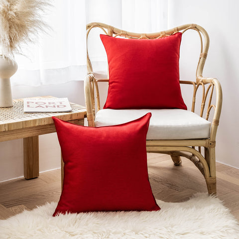 Home Brilliant pillow cover beside a ruler showing 20x20 inch scale for fit
