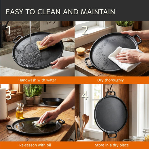 Home-Complete pan in oven browning a pizza for even heat benefit