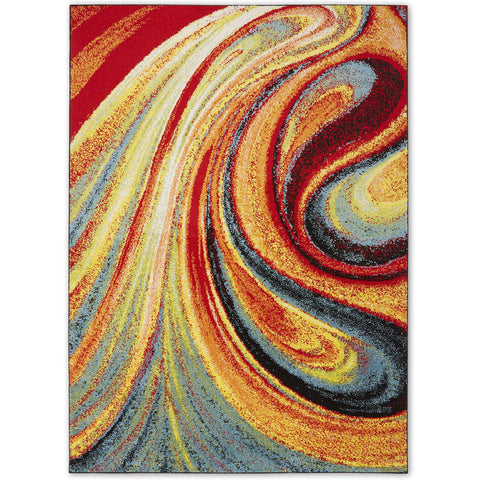 Home Dynamix color detail of abstract swirl delivering bold decorative focal point