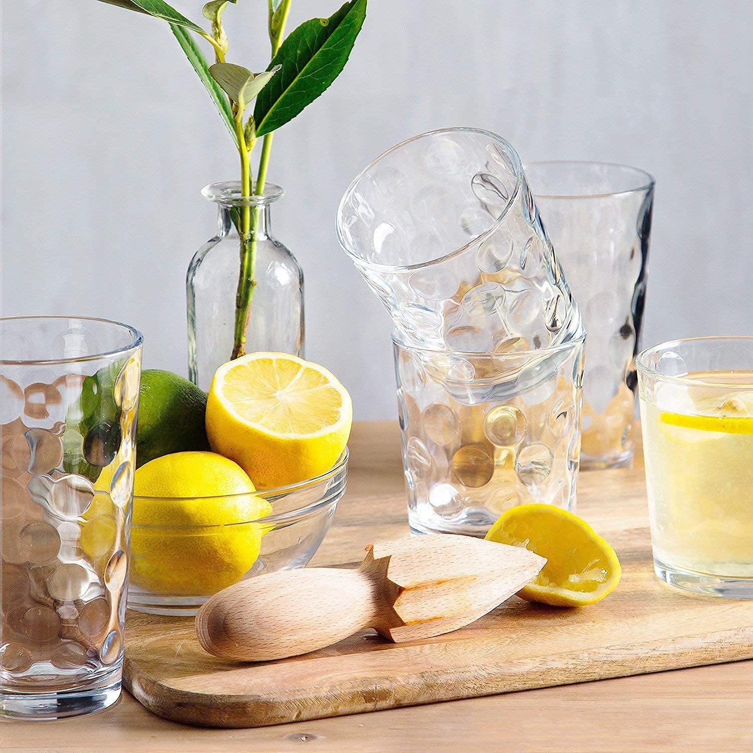 Home Essentials & Beyond stacked side-by-side showing highball and rocks size comparison