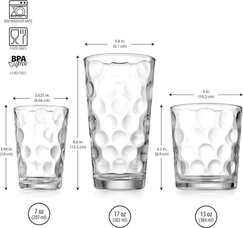 Home Essentials close view of 13 oz rocks tumbler highlighting sturdy base