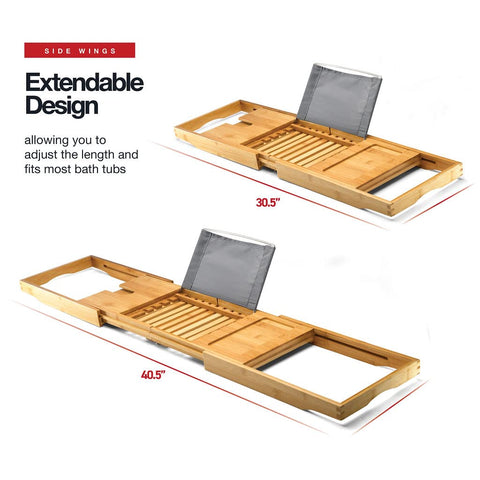 HOME IT folded bath tray compact for storage and space-saving convenience
