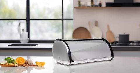 HOME IT close-up of brushed stainless finish highlighting durable, fingerprint-resistant surface