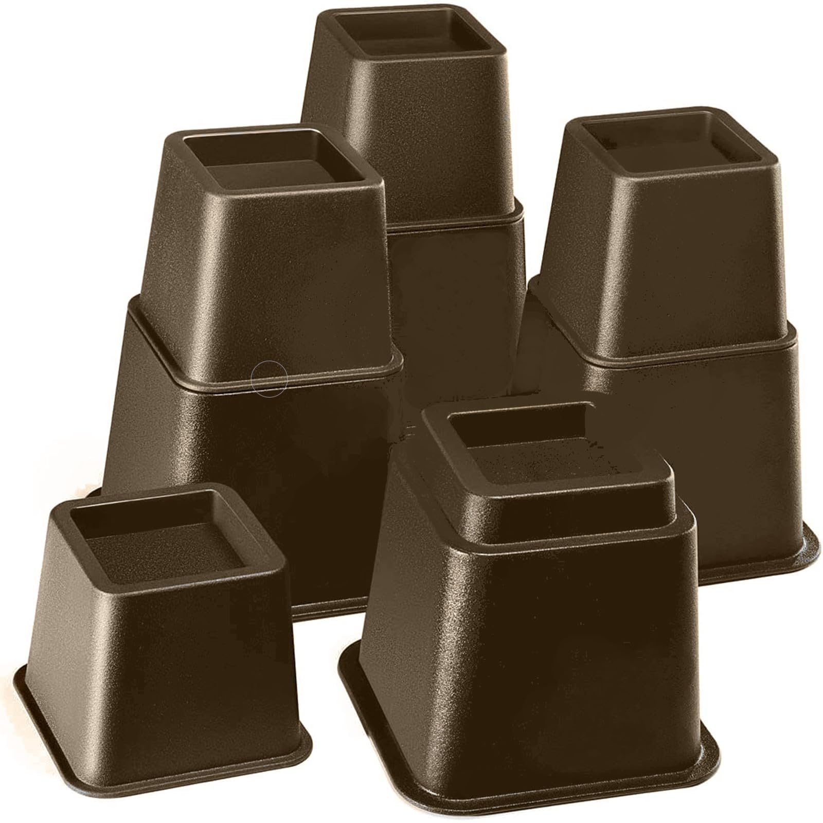 HOME IT front packaging showing set of four risers and labels for quick identification and benefit